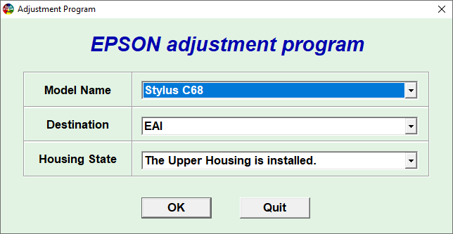 Epson C68 Resetter Adjustment Program Tool Free Download