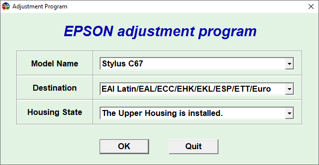 Epson C67 Resetter Adjustment Program Tool Free Download