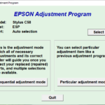 Epson C58 Reset Program Free Download